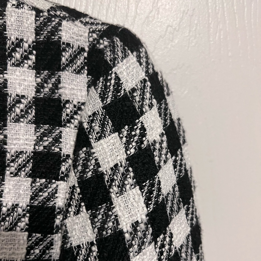 Rachel Zoe Plaid Cropped Blazer Women's Size L Academia Preppy. NWT - Picture 8 of 9